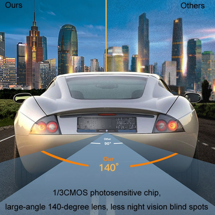 Solar Integrated License Plate Frame Vehicle Camera Wireless Reversing Display, RC03 Solar Integrated License Plate Frame Vehicle Camera Wireless Reversing Display, RC03